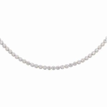 Collier mit Zirkonia 5mm 925 Silber 42cm