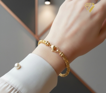 Armband Königskette 3,4mm 21cm 14Kt 585 GOLD