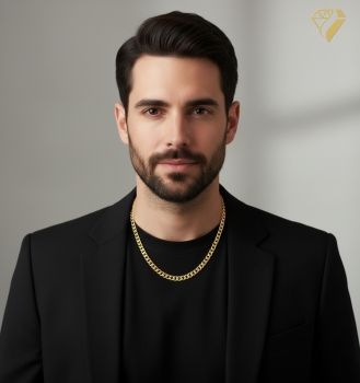 Collier Kette Panzer flach 6,7mm Silber 925 vergoldet 50cm