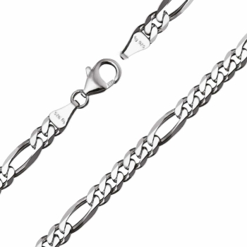 Armband Figaro Muster 5.1 mm Silber 925 21cm