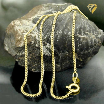 Kette Panzer 1,4mm vergoldet Silber 925 36cm