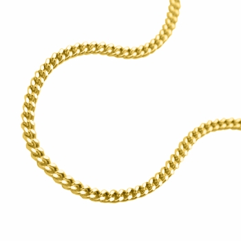 Kette Panzer 1,4mm vergoldet Silber 925 38cm