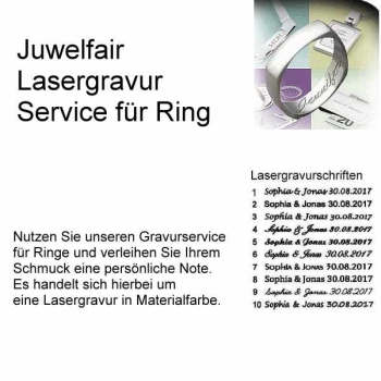 Lasergravur Service für Ringe
