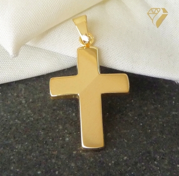 Preview: Anhänger Kreuz 14x19mm 8Kt 333 GOLD