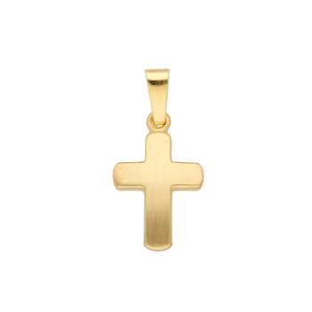Anhänger Kreuz 9x11,5mm mattiert 8Kt 333 GOLD