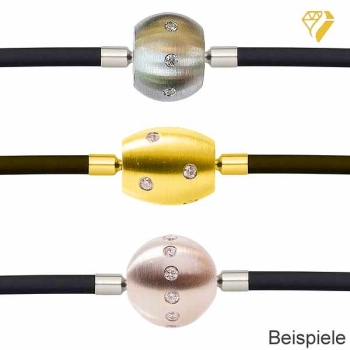 Collier Kautschuk mit Farbwahl 3mm für Wechselschliesse