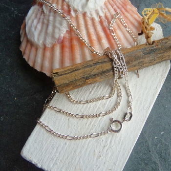 Collier Kette Figaro 1,8mm Silber 925 42cm