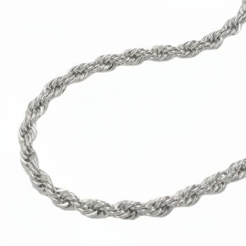 Preview: Kette Collier Kordel 1,45mm Silber 925 45cm