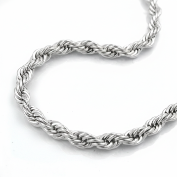 Preview: Armband 4,4mm Kordelkette Silber 925 19cm