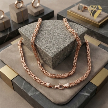 Preview: Königskette Silber rosegold