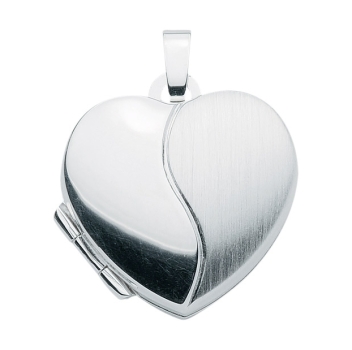 Anhänger Medaillon Herz 18x17mm Silber 925