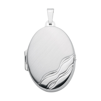 Anhänger Medaillon oval 21x28mm Silber 925