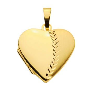 Medaillon Herz 21x20mm 8Kt GOLD