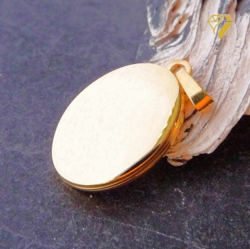 Medaillon oval 14x18mm 14Kt GOLD