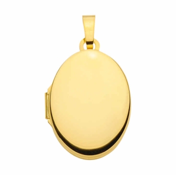 Medaillon oval 14x18mm 14Kt GOLD