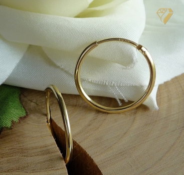 Preview: Creole 20mm glänzend 8Kt 333 GOLD