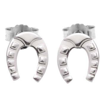 Ohrstecker Hufeisen Silber