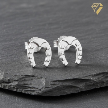 Ohrstecker Hufeisen Silber