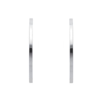 Creole kantig 32,8x2mm Klappscharnier Silber 925