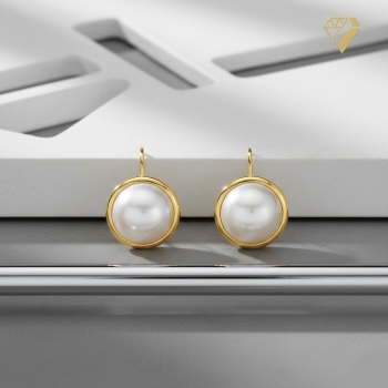 Boutons Ohrringe Zuchtperle 8Kt 333 GOLD