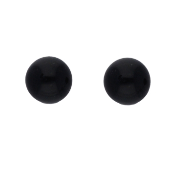 Ohrstecker Ohrring ca. 4,2mm Onyx Silber 925
