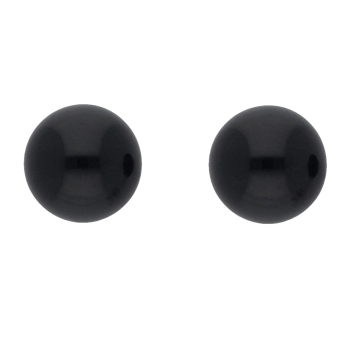 Ohrstecker Ohrring ca. 5,4mm Onyx Silber 925