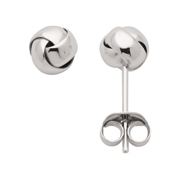 Preview: Ohrstecker Knoten Silber