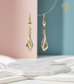 Preview: Brisur Ohrhänger 8Kt 333 GOLD