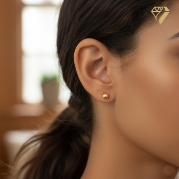 Preview: Stecker 5mm Kugel 8Kt 333 GOLD