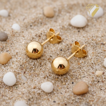 Preview: Stecker 6mm Kugel 8Kt 333 GOLD