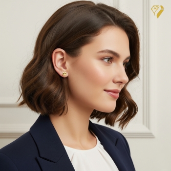 Ohrstecker 6,9mm Knoten 8Kt 333 GOLD