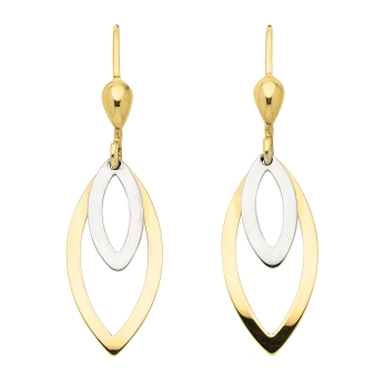 Brisur Ohrhänger 8Kt 333 GOLD WEISSGOLD