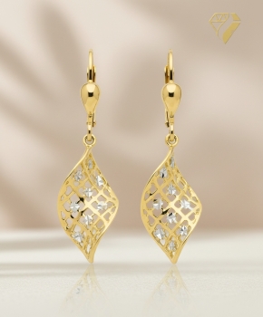 Preview: Brisur Ohrhänger 8Kt 333 GOLD