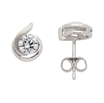 Ohrstecker Zirkonia 8Kt 333 WEISSGOLD