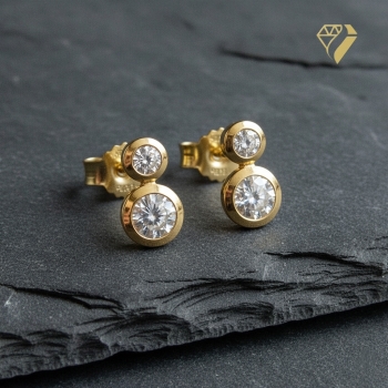 Preview: Ohrstecker Zirkonia 8Kt 333 GOLD