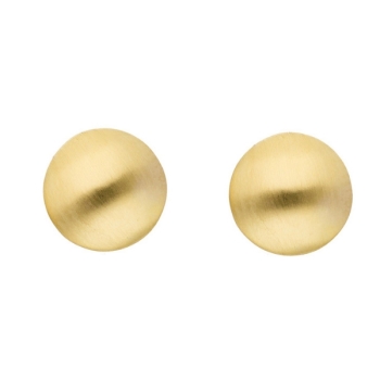 Ohrstecker rund mattiert 8,1mm 8Kt 333 GOLD