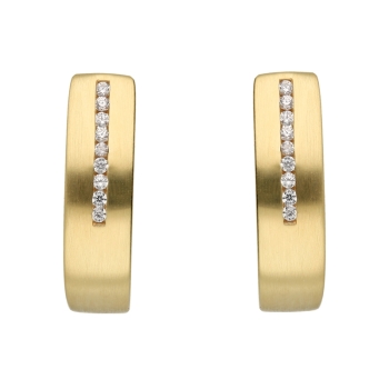 Creole Klappscharnier Zirkonia Ø16,4mm 8Kt 333 GOLD