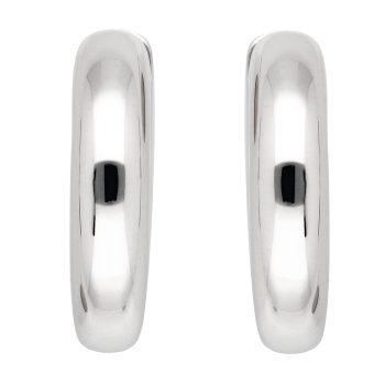 Creole 18,8x5,8mm Klappscharnier glänzend Silber 925