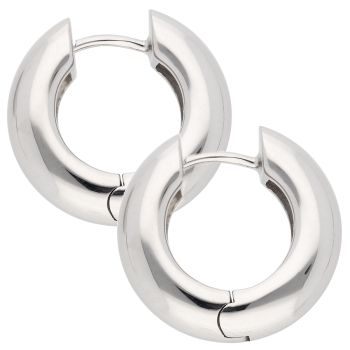 Creole 18,8x5,8mm Klappscharnier glänzend Silber 925