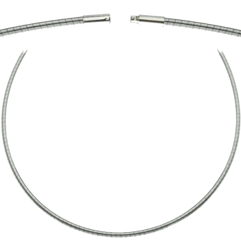 Collier Kette Omegareifen 2mm Bajonett Edelstahl