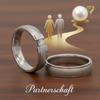 Preview: Partnerringe Freundschaftsringe Trauringe matt/hochglanz aus 925 Silber