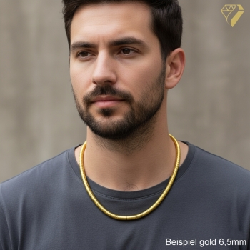 Exklusive Puzzlekette Collier 5 oder 6,5mm mit Bajonettverschluss Edelstahl