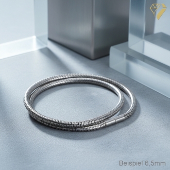 Preview: Exklusive Puzzlekette Collier 5 oder 6,5mm mit Bajonettverschluss Edelstahl