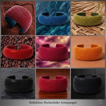 Preview: Armspange Rochenleder 20, 30, 40mm