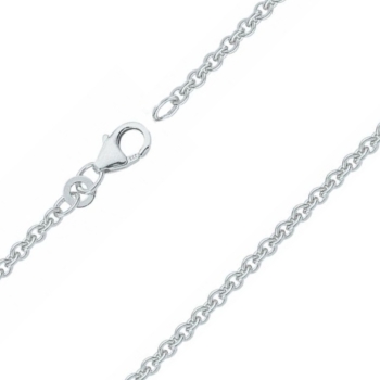 Collier Kette Anker rund 2,7mm Silber 50cm