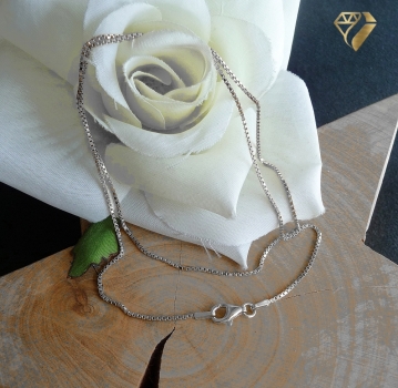 Preview: Collier Kette 1mm Venezianer Silber 925 40cm