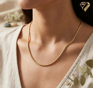Preview: Collier Schlange 1,5mm 14Kt 585 GOLD 45cm