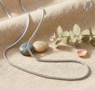 Preview: Collier Schlange 1,5mm 14Kt 585 WEISSGOLD 42cm