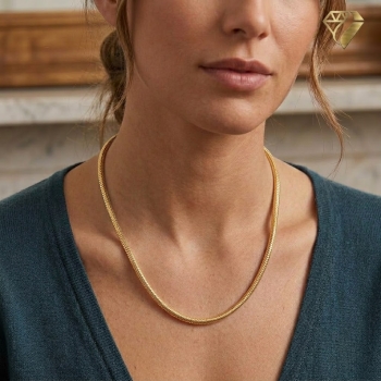 Preview: Collier Schlange 2,5mm 8Kt 333 GOLD 50cm