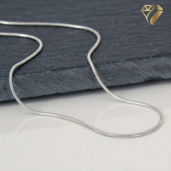 Preview: Collier Schlange 0,9mm 14Kt 585 WEISSGOLD 36cm